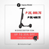 Segway Ninebot Kickscooter ES4 - Simply Moving PH
